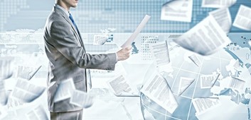 Papiers de bureau a recycler